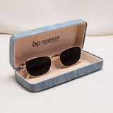 Regal Gold Black Oval Sunglasses