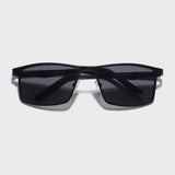 RideX Edition – Black Rectangle Sunglasses | UV400 Polarized | Unisex