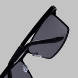 RideX Edition – Black Rectangle Sunglasses | UV400 Polarized | Unisex