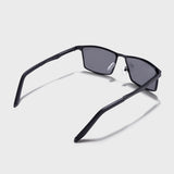 RideX Edition – Black Rectangle Sunglasses | UV400 Polarized | Unisex