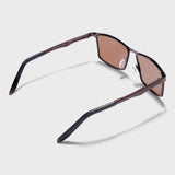 RideX Edition – Brown Rectangle Sunglasses | UV400 Polarized | Unisex