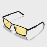 RideX Edition – Black Yellow Rectangle Sunglasses | Polarized UV400