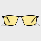 RideX Edition – Black Yellow Rectangle Sunglasses | Polarized UV400