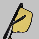 RideX Edition – Black Yellow Rectangle Sunglasses | Polarized UV400