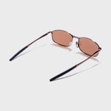 Swiftor Full Brown Polarized Rectangle Sunglasses | UV400
