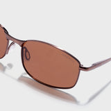 Swiftor Full Brown Polarized Rectangle Sunglasses | UV400