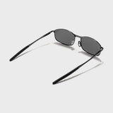 Swiftor Gun Black Polarized Rectangle Sunglasses | UV400