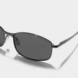 Swiftor Gun Black Polarized Rectangle Sunglasses | UV400