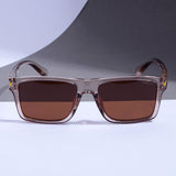 Twister Brown Polarized Rectangle TR90 Sunglasses