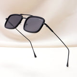 Lecter – Full Black Rectangle Sunglasses | UV400 | Men & Women