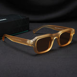 Walter Light Yellow Square Sunglasses
