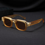 Walter Light Yellow Square Sunglasses