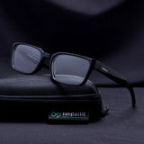 Sydney – Black Clear Rectangle Sunglasses | Anti-Blue Light | UV400