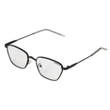 Andreas Black Transparent Edition Trapezoid Sunglasses