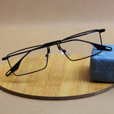 Rebel Black Clear Rectangle Sunglasses