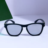Breeze Green Silver Mercury Polarized Round TR90 Sunglasses