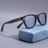 Breeze Green Silver Mercury Polarized Round TR90 Sunglasses