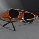Commando Silver Black Edition Octagon Sunglasses