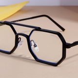 Commando V1 Rectangle Black Clear Sunglasses