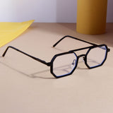 Commando V1 Rectangle Black Clear Sunglasses