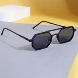 Commando V1 Rectangle Full Black Sunglasses