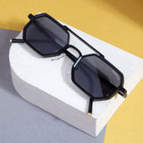 Commando V1 Rectangle Full Black Sunglasses
