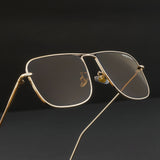 The Godfather Gold Brown Square Sunglasses