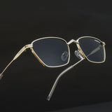Andreas Gold Black Edition Trapezoid Sunglasses