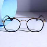 Gold Clear Anti Blue Light SG4612 Round Sunglasses