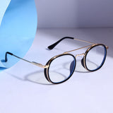 Gold Clear Anti Blue Light SG4612 Round Sunglasses