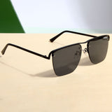 Heldish. Black Square Sunglasses