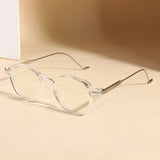 Hybrid Clear Anti Blue Light Round Sunglasses
