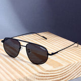 Opal. Black Pilot Sunglasses