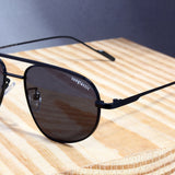 Opal. Black Pilot Sunglasses