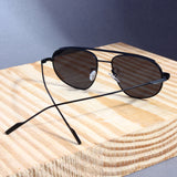 Opal. Black Pilot Sunglasses