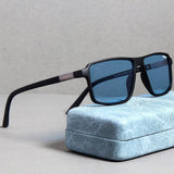 Moomin. Blue Polarized Rectangle Sunglasses