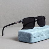 Moomin. Black Polarized Rectangle Sunglasses