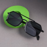 Commando Full Black Edition Octagon Sunglasses