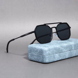 Commando Full Black Edition Octagon Sunglasses