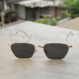 Andreas Gold Black Edition Trapezoid Sunglasses