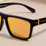 Jackson Blue Orange Mercury Polarized Rectangle TR90 Sunglasses