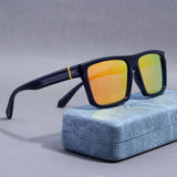 Jackson Blue Orange Mercury Polarized Rectangle TR90 Sunglasses