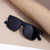 Jackson Full Black Polarized Rectangle TR90 Sunglasses