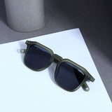 Kingsman Green Black Square Sunglasses