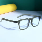 Kingsman Green Clear Square Sunglasses