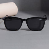 Marlton. Black Polarized TR90 Square Sunglasses