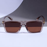 Twister Brown Polarized Rectangle TR90 Sunglasses