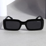 Victoria. Black Polarized Rectangle Sunglasses