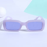 Victoria. Purple Polarized Rectangle Sunglasses