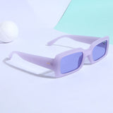 Victoria. Purple Polarized Rectangle Sunglasses